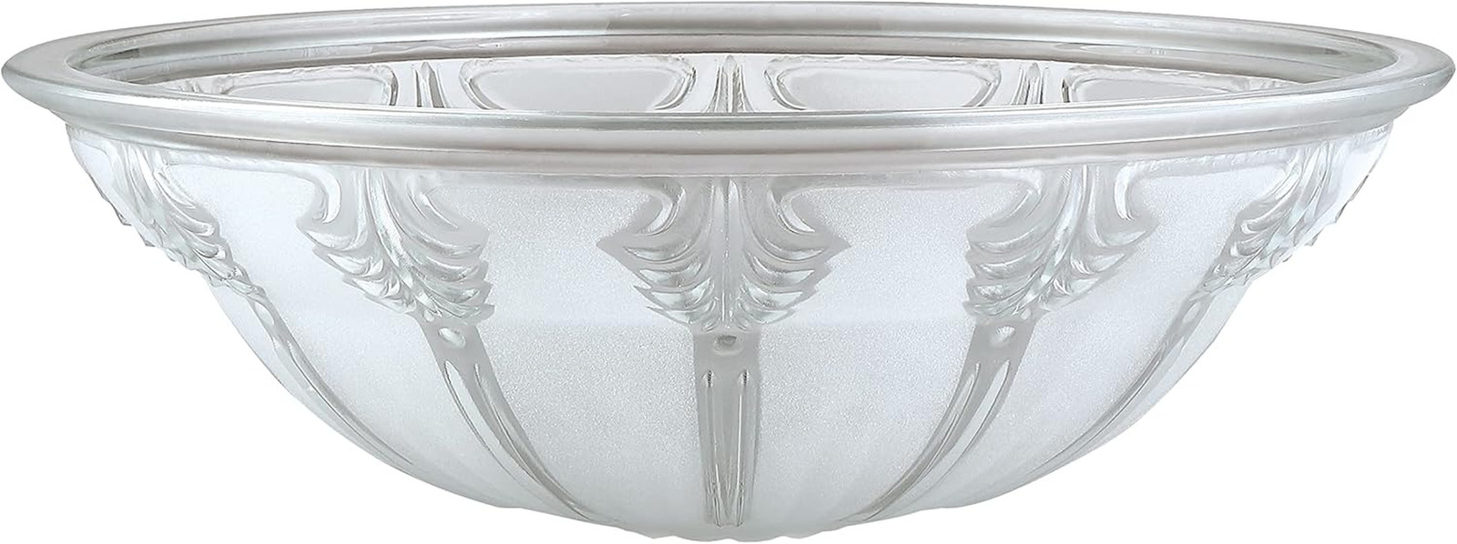 23152-11A Clear & Frosted 2 Tone Replacement Glass Shade for Medium Base Socket