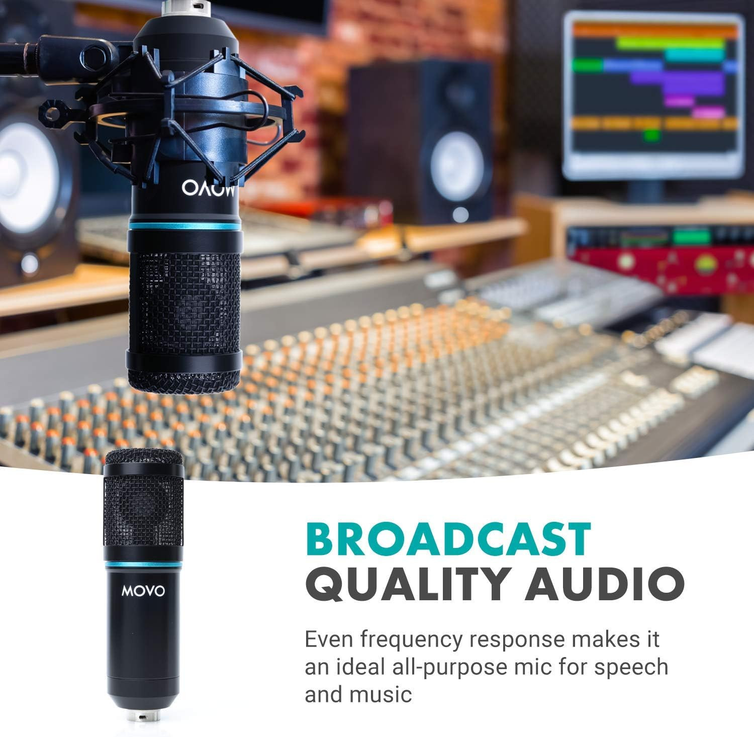Smartphone Podcast Recording Bundle Kit – 2 Pack Condenser Microphones, 2 Deskto