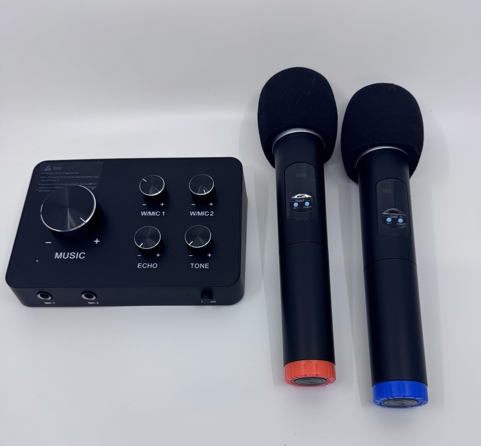 Rybozen Wireless Microphone Karaoke Mixer System, Dual Handheld Wireless Microph