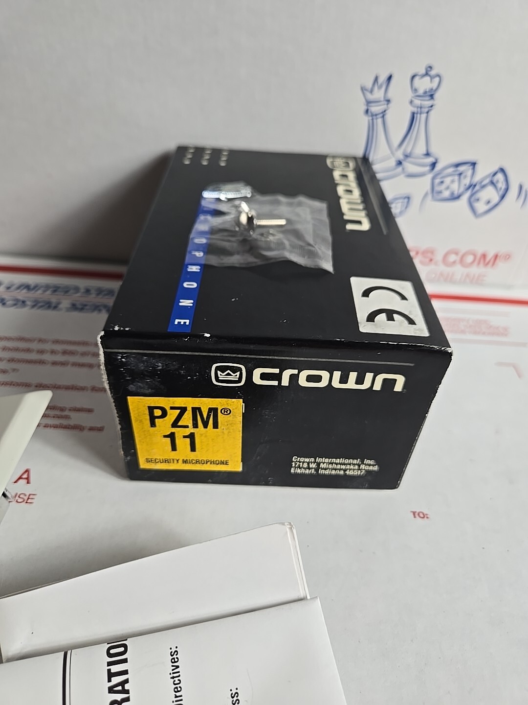 Crown PZM-11  Wall Plate Mountable Pressure Zone Microphone 11 Mic New in Box