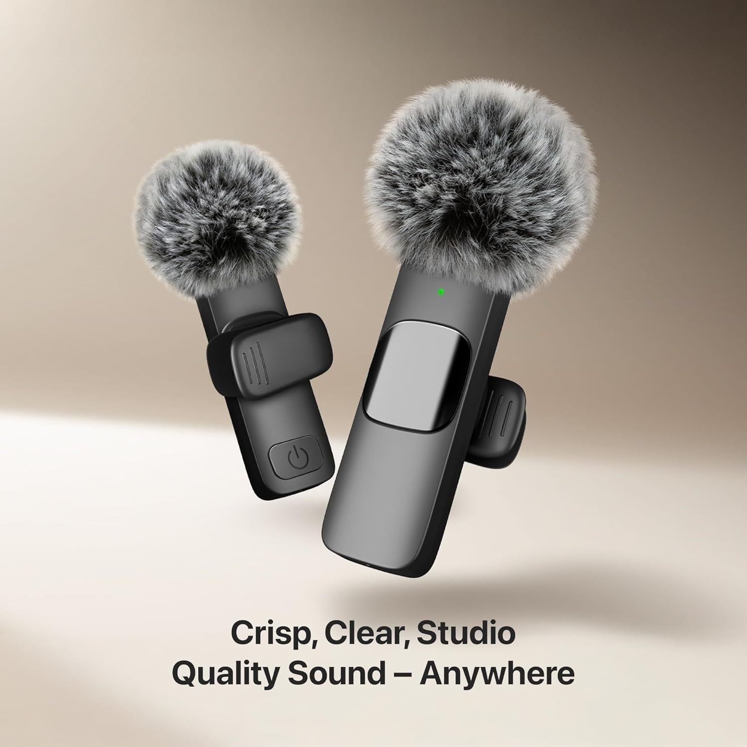 Wireless Lavalier Microphone Audio Video Recording Mic For iPhone 15+ Android US
