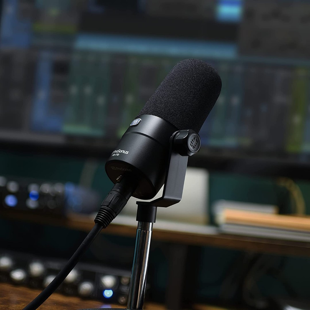 PreSonus PD-70 Dynamic Vocal Microphone for Broadcast, Podcasting, and Streaming