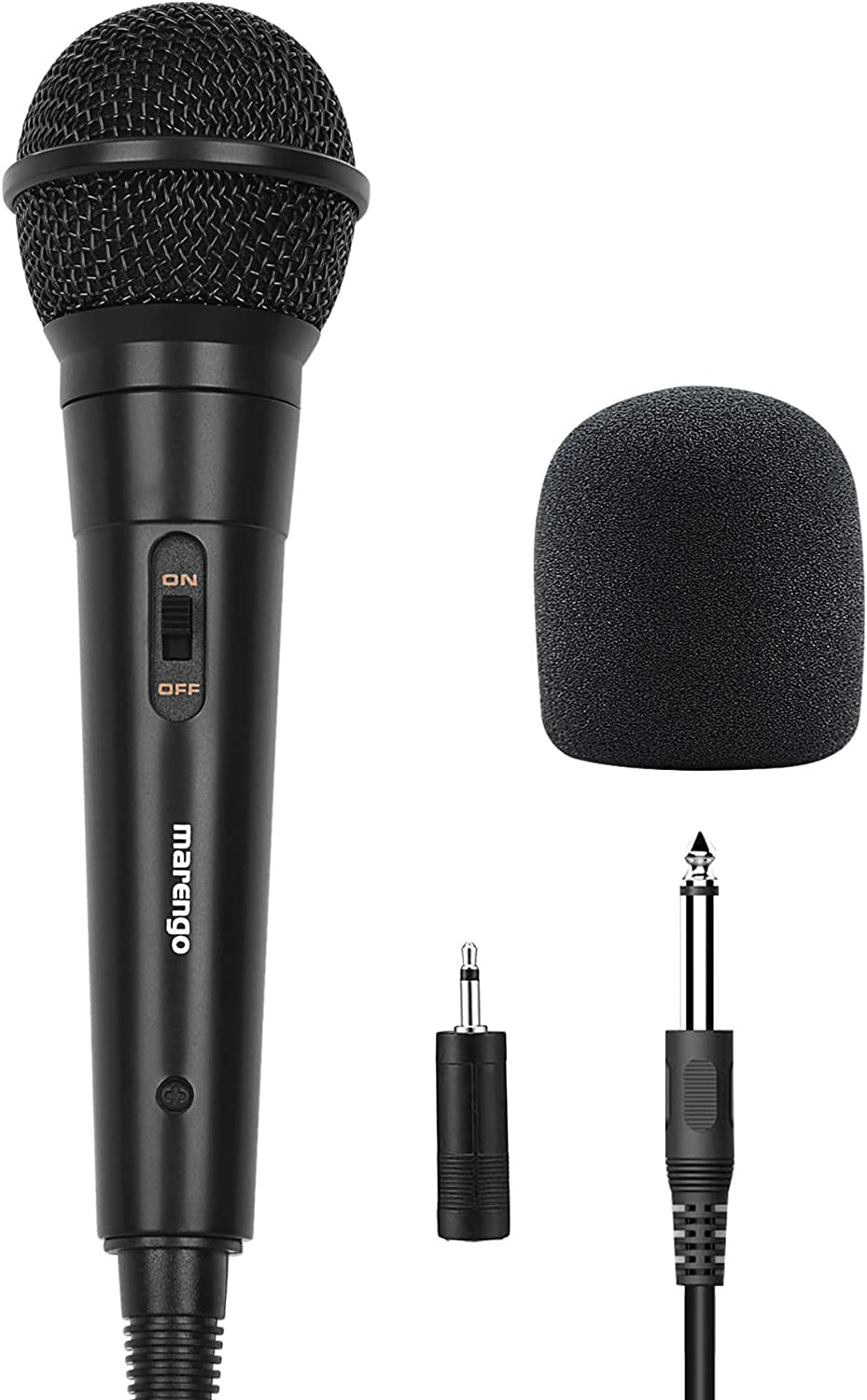 Microfono de mano cable Marengo microfono vocal dinamico cardioide Cable 13 pies