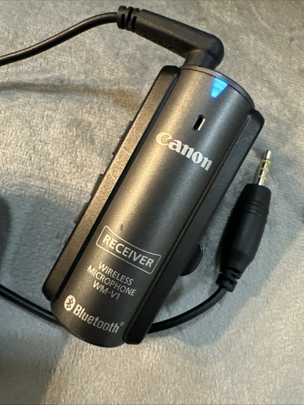 Canon WM-V1 Wireless Bluetooth Microphone System Both Mic + Receiver WMV1 Read!