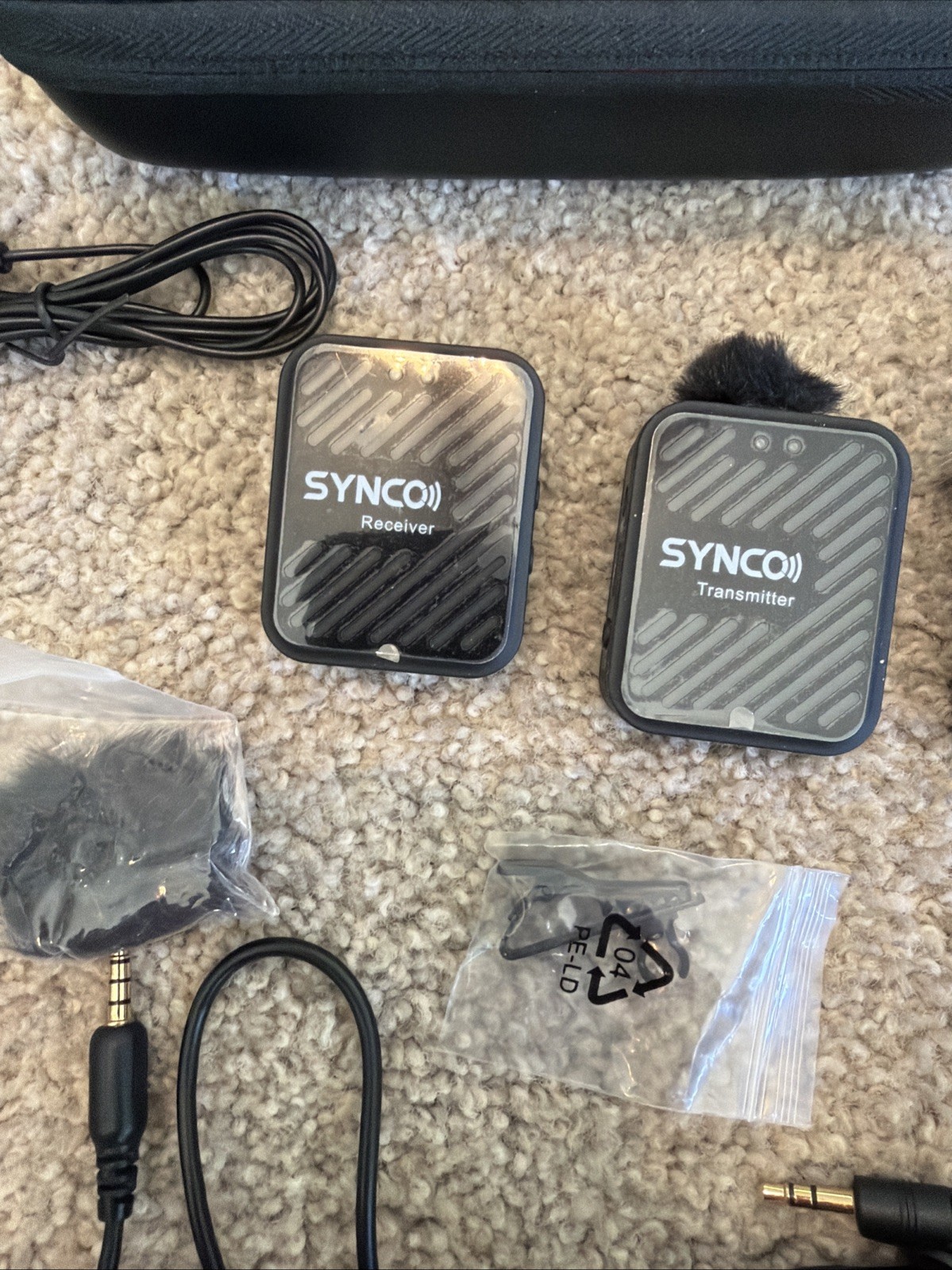 SYNCO Wireless Lavalier Microphone, G2(A2) 2.4G Dual Transmitter 48KHz 24Bit