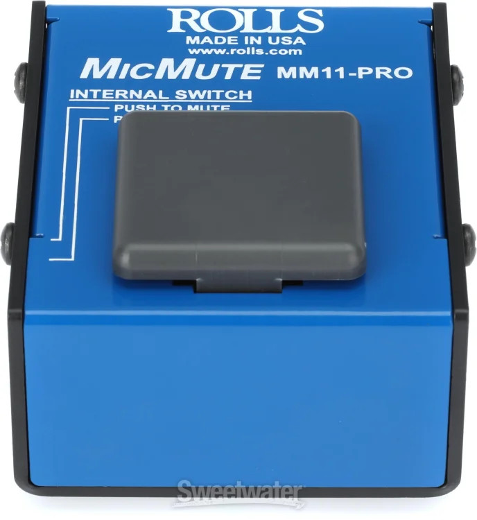 Rolls MM11-Pro MicMute Microphone Mute/Talk Switch