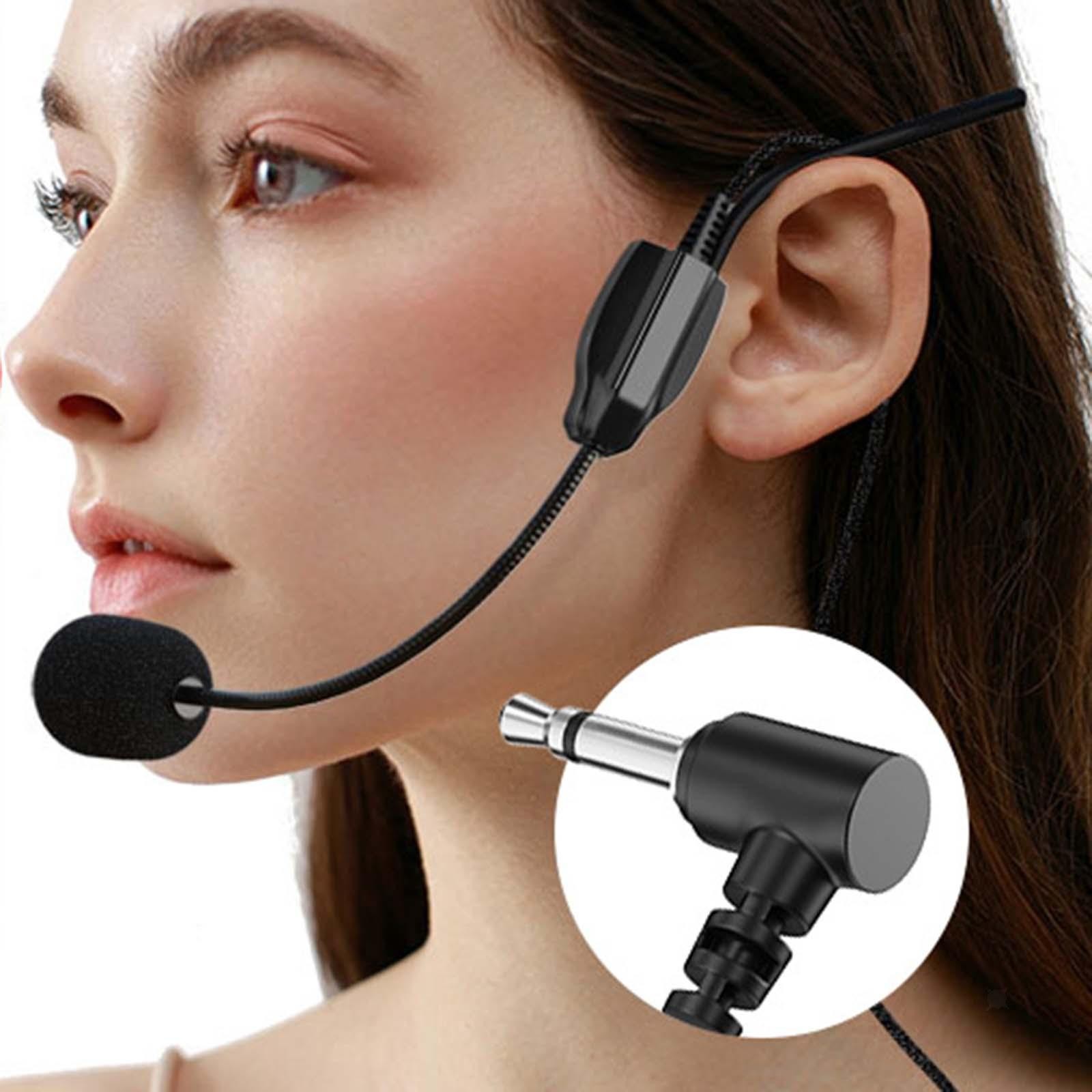 Headset Head Wear Mic Headworn Headband Multi Use Mic Systems for Speaking