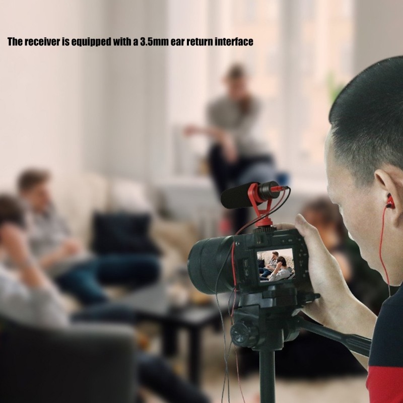 Professional Microphone with Shock Mount For Phone DSLR Camera Smartphone Camera