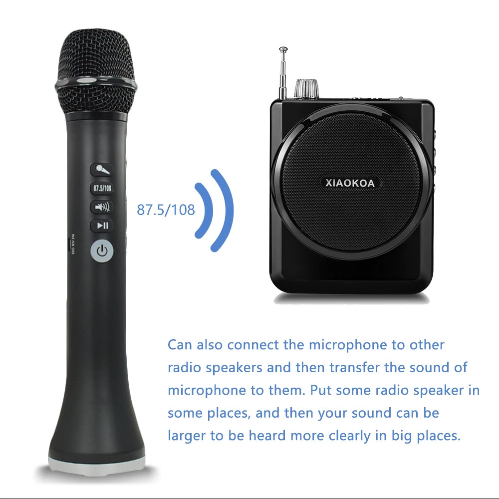 XIAOKOA L 698 15W Wireless Karaoke Microphone Bluetooth Speaker 4000mah 2in1