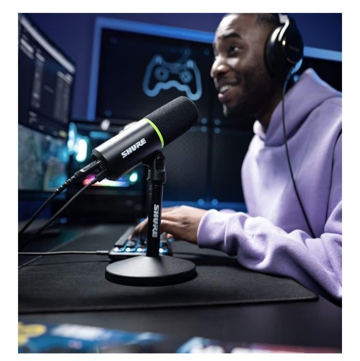 Shure MV6 USB Gaming Microphone for Streaming, Podcasting & Recording – Dynamic