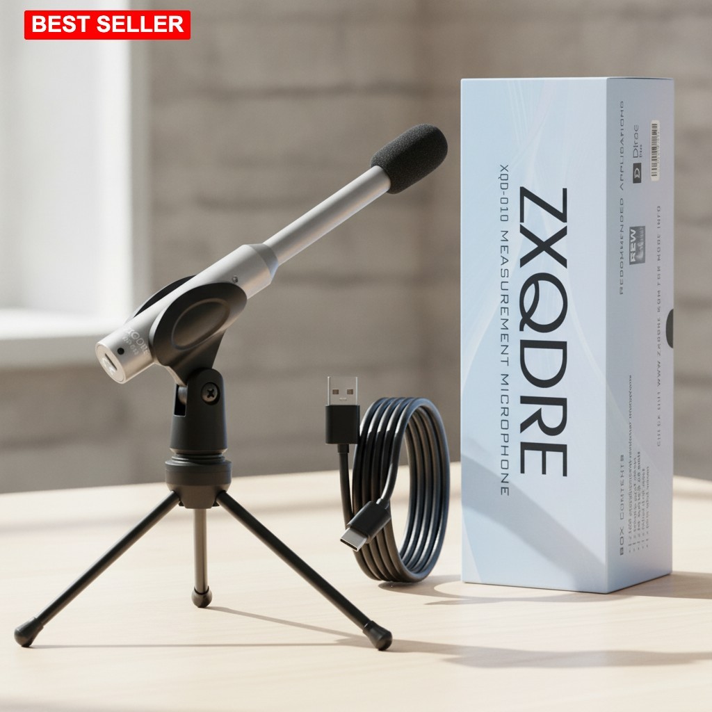 Microphone USB-C Measurement 16 Oz Zinc Compatible with MiniDSP Recording