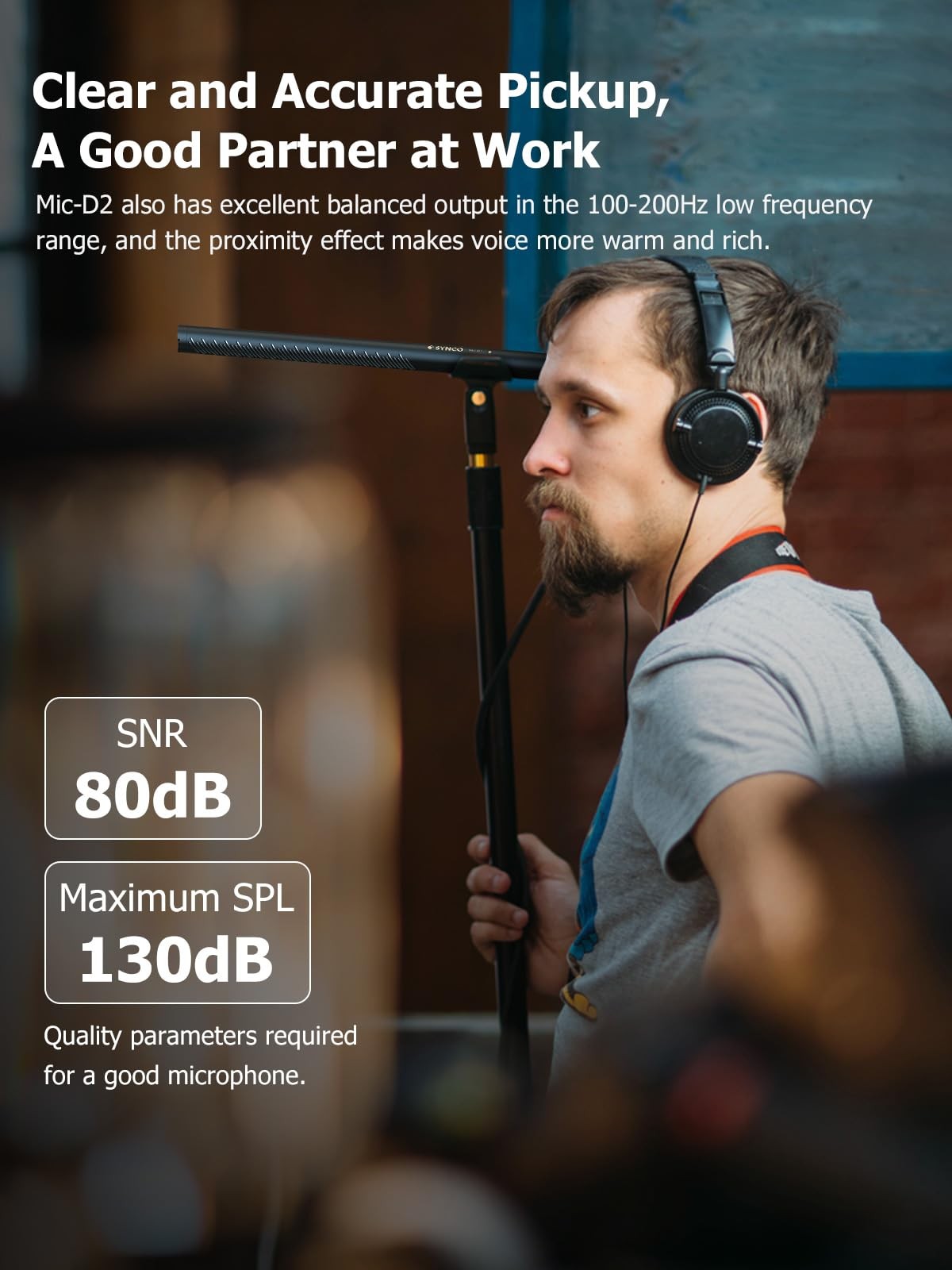XLR Shotgun Microphone for DSLR, Camcorder, PC & Smartphone Video Recording