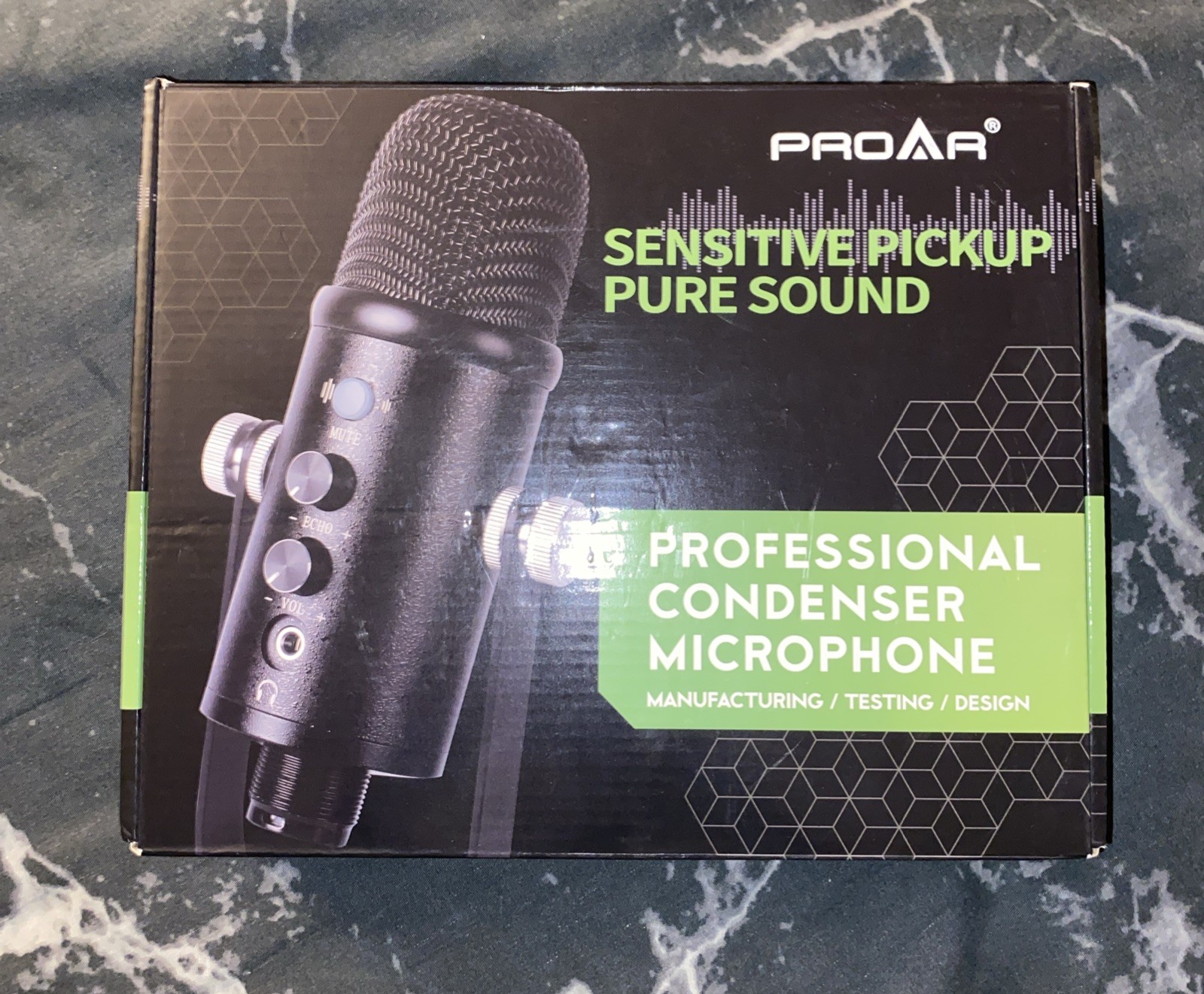 PROAR USB Professional Condenser Microphone Kit for iPhone PC/Micro/Mac/iOS/A…