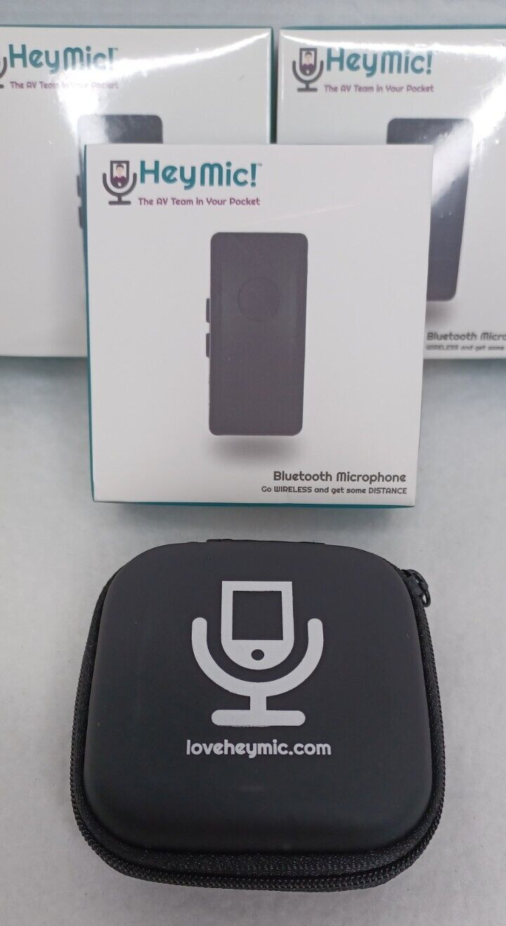 Hey Mic! Bluetooth Microphone: iPhone, Android, PC Mac Audio/Video Record – READ