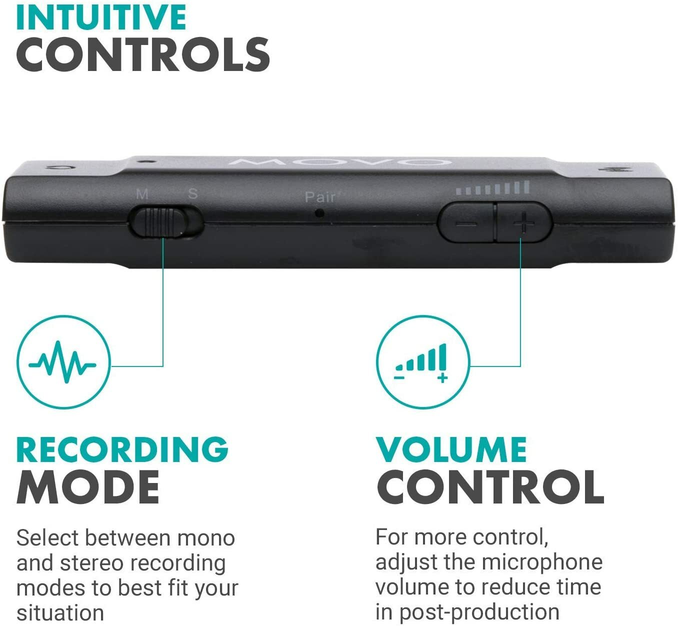 Movo EDGE-UC-DUO Wireless Lavalier Microphone for USB Type C Smartphones