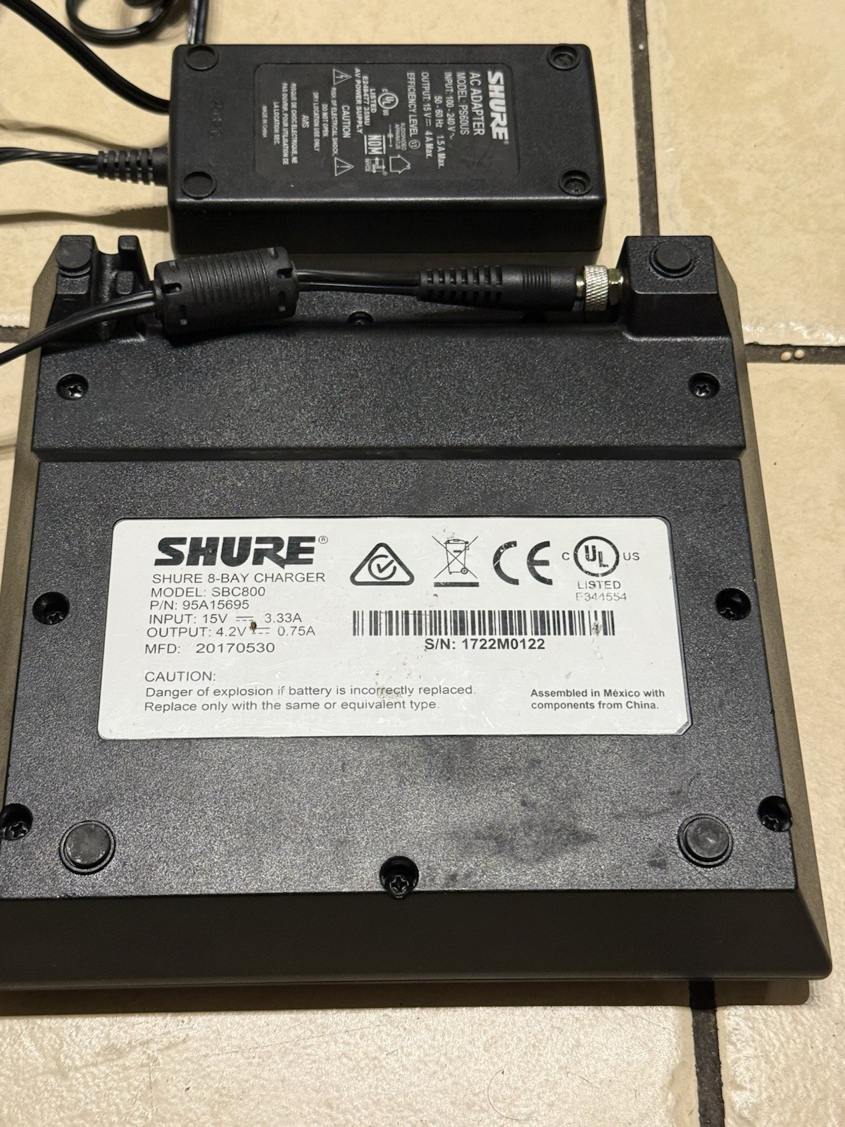 Shure SBC800 Battery Charger 8 bay