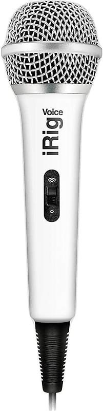 IK Multimedia iRig Voice (white) Karaoke Microphone for Smartphones and Tablets
