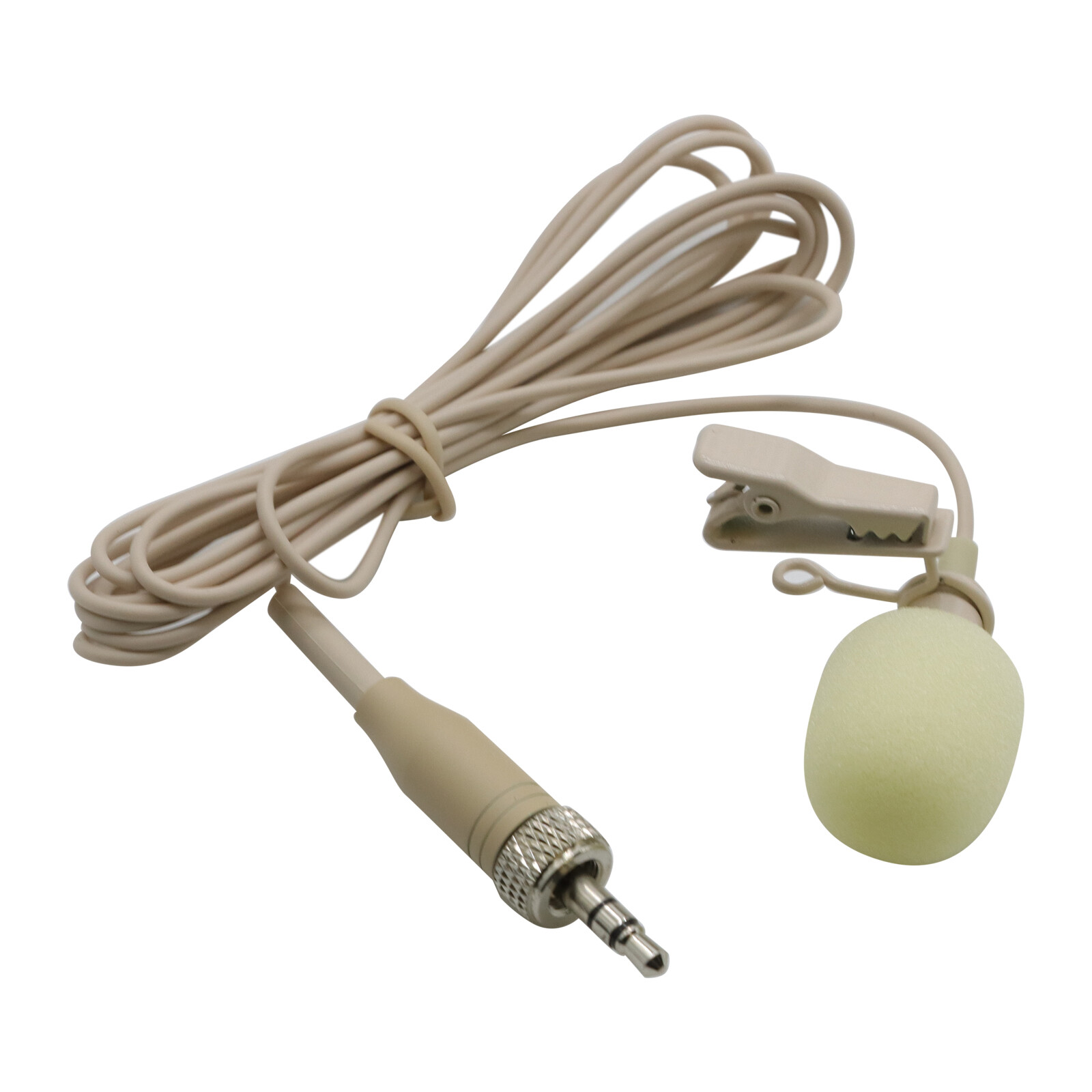 Beige ME2 Wireless Clip Lavalier Microphone For Sennheiser EW100 SK100 G2 G3 G4