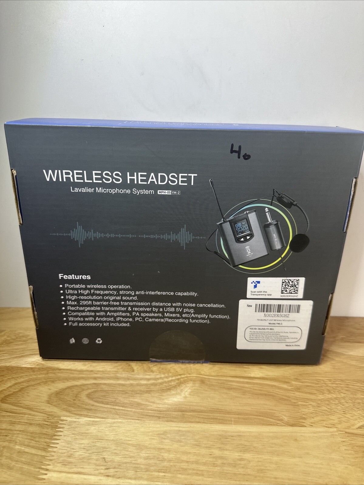 MPH-05 YM-2 WIRELESS HEADSET LAVALIER MICROPHONE SYSTEM