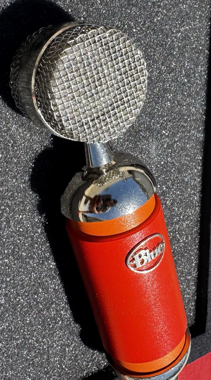 Blue Spark Condenser Microphone Cardioid XLR Studio Recording Orange