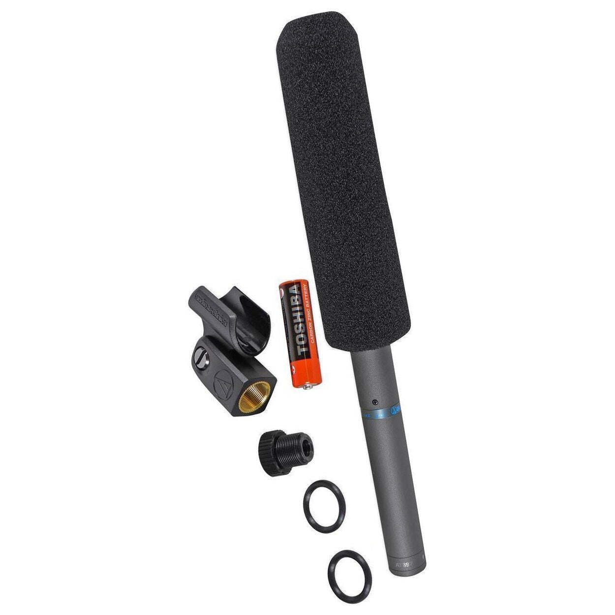 (2) Audio Technica AT897 Shotgun Condenser Video/Film/Broadcast Microphones+Case