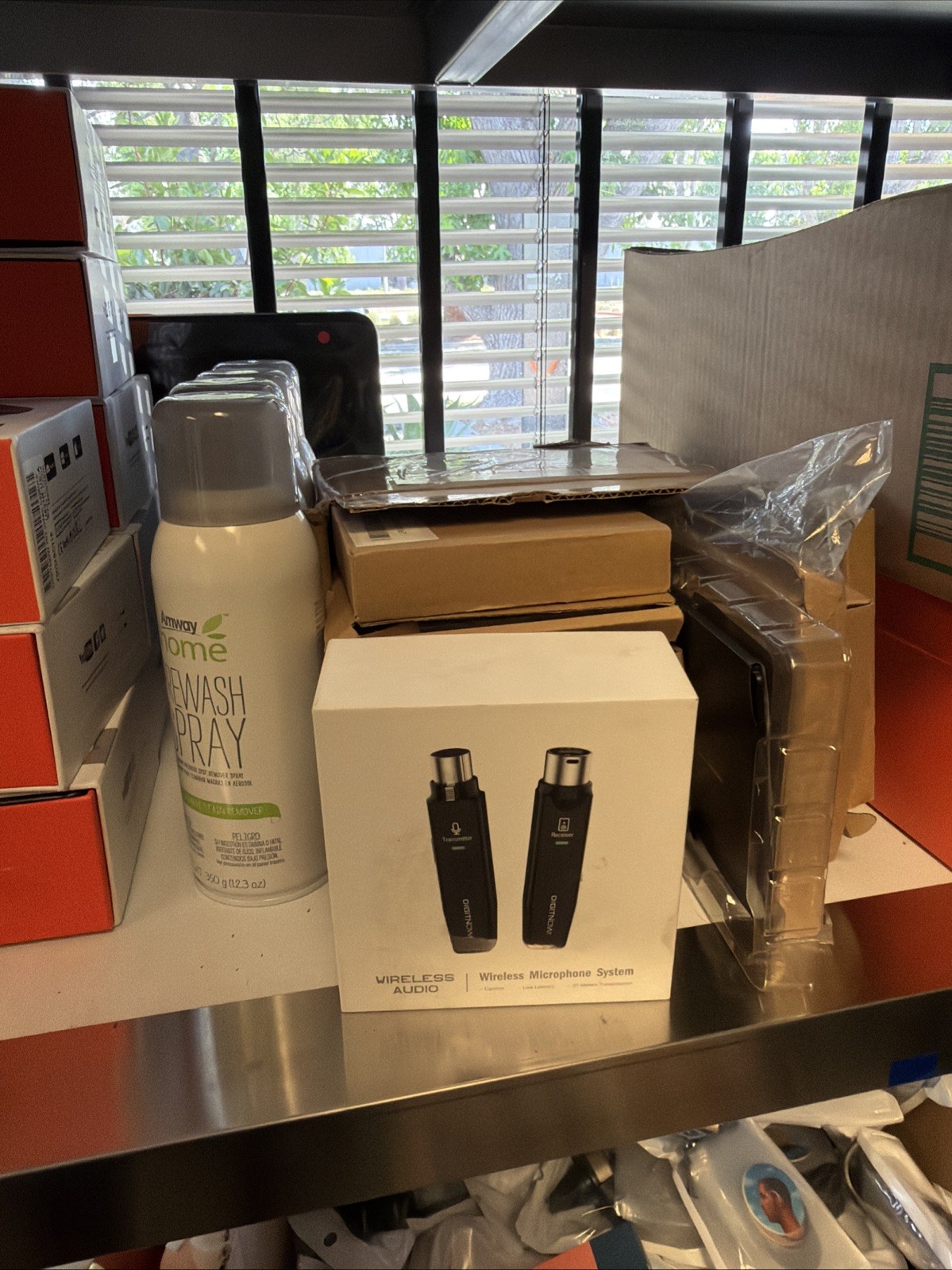 Microphone Wireless System 2.4GHz Wireless Mic Adapter,Rechargeable Wireless XLR