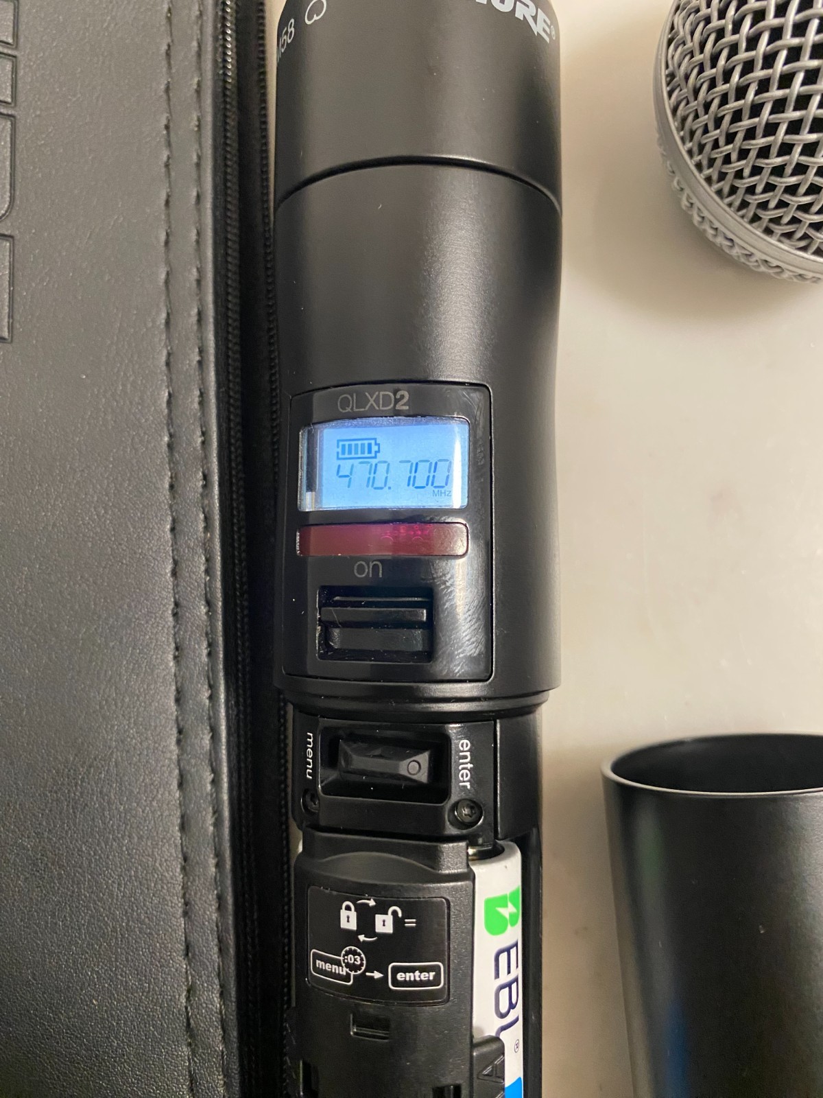 Shure QLXD2/SM58 Wireless Handheld Microphone Transmitter – G50 Band 470-534MHz