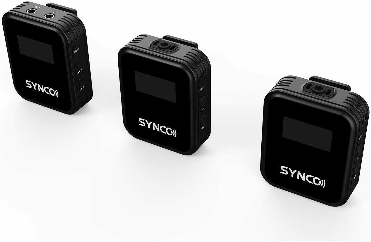 SYNCO G2 G2A2 2.4G Wireless Lavalier Microphone System 2*Transmitter Camera DSLR