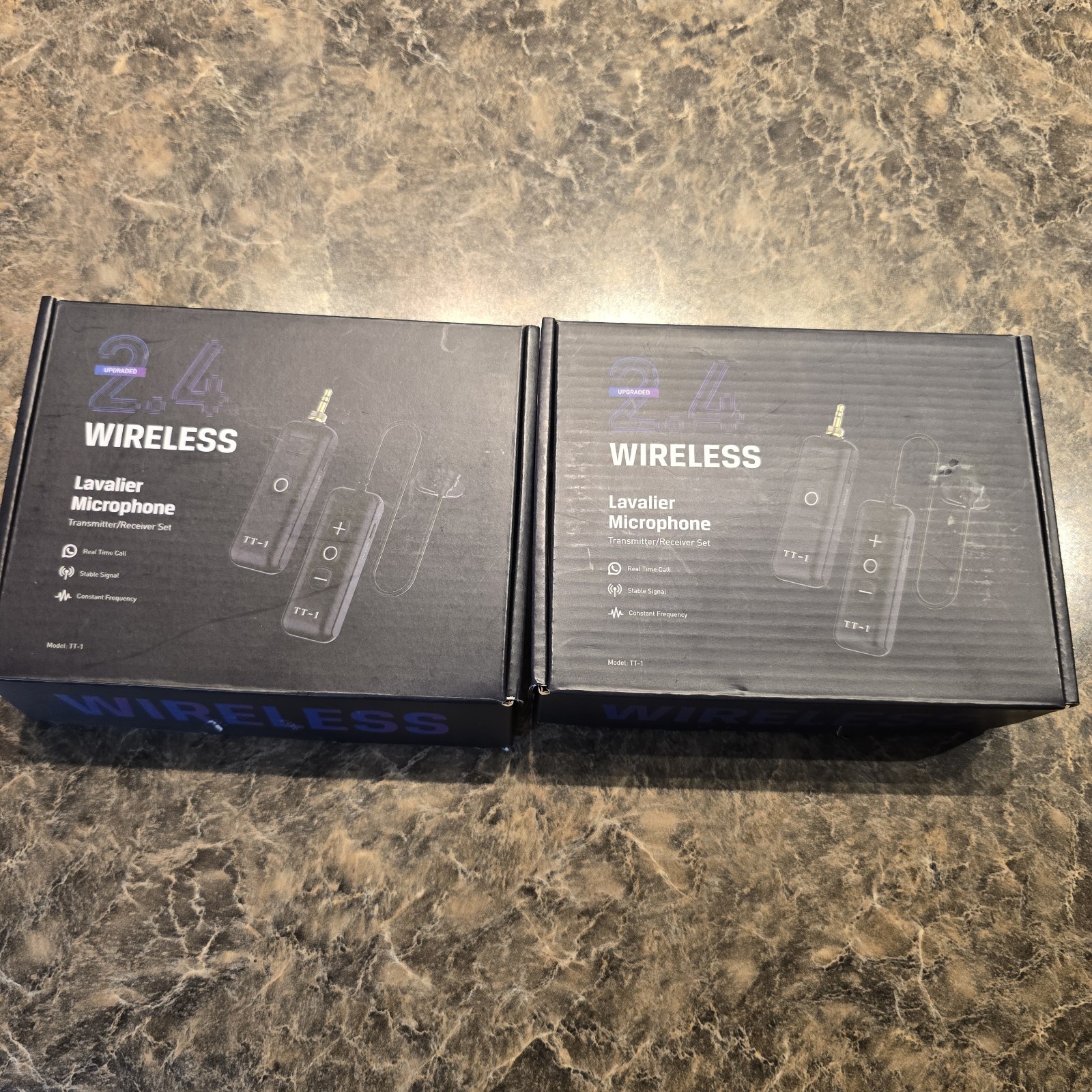 Wireless Lavalier Microphone System, 2.4G Wireless Transmitter /Receiver Set