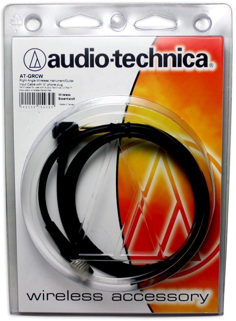 Audio Technica AT-GRCW Body Pack to Right Angle Guitar/Instrument Cable