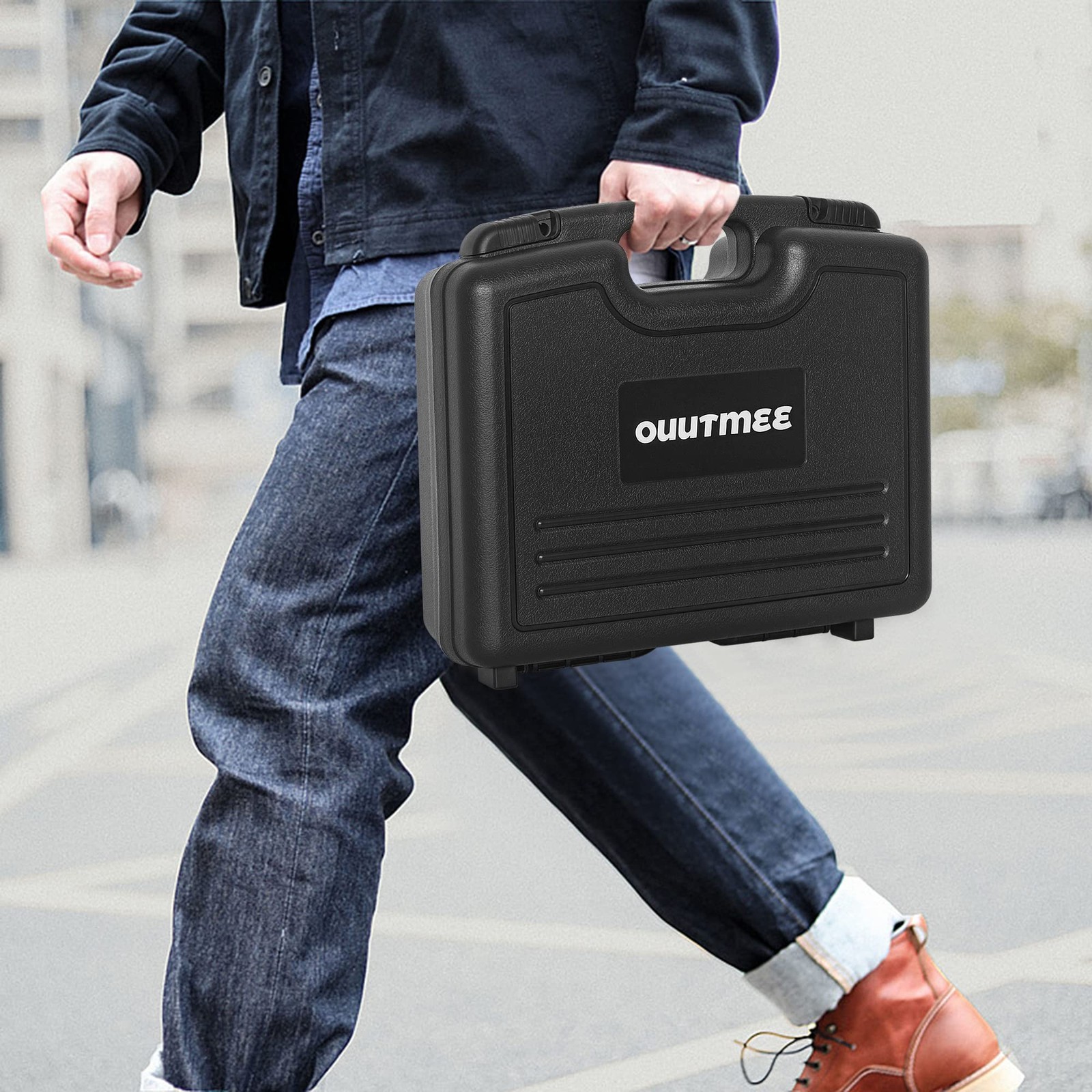 Portable Hard Case 12.2″ x 9.85″ x 3.77″ with Customizable Diced Foam,Protect…