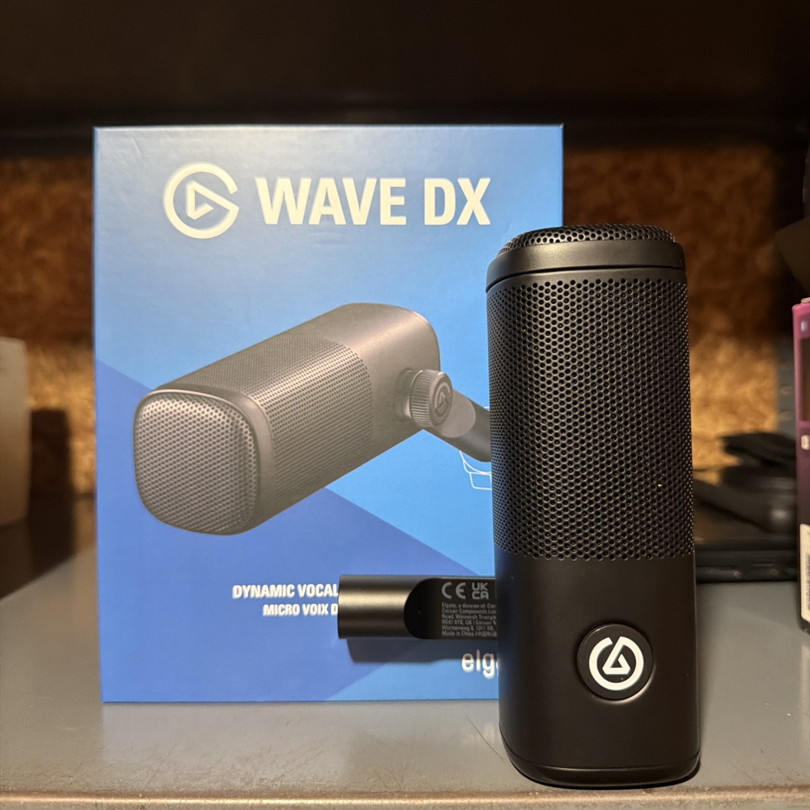 Elgato Wave DX Dynamic XLR Microphone Cardioid Noise Rejection Black 10MAH9901