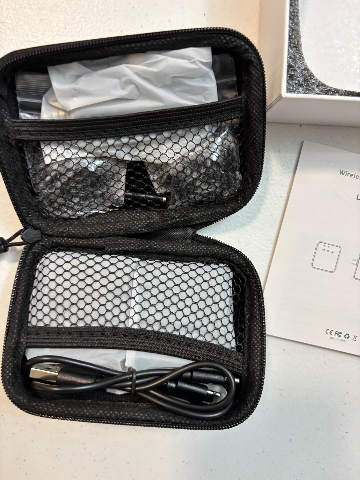 PQRQP 3 in 1 Microphone for iPhone/Android/Camera, Wireless Lavalier Microphone