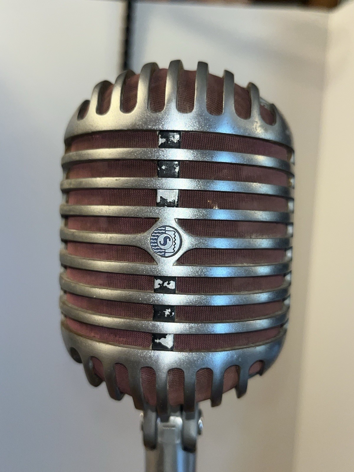 Vtg Shure Unidyne Dynamic Model 55 Multi Impedance Microphone Elvis Style Nice!