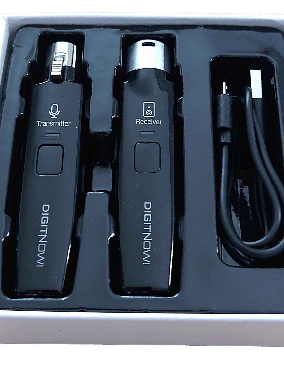Microphone Wireless System 2.4GHz Wireless Mic Adapter,Rechargeable Wireless XLR