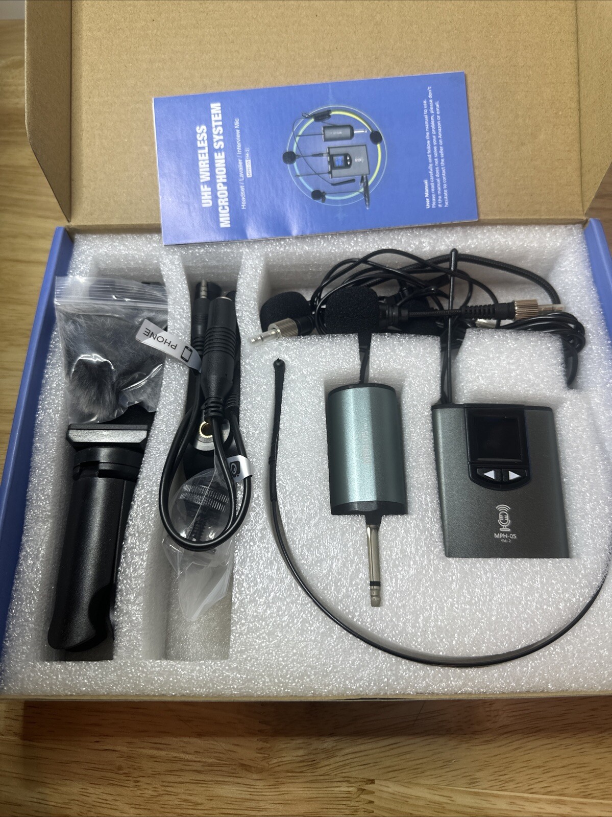 MPH-05 YM-2 WIRELESS HEADSET LAVALIER MICROPHONE SYSTEM