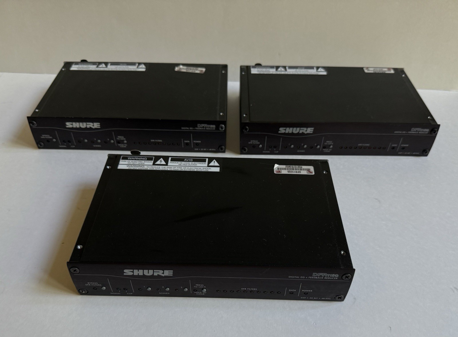 Lot Of Shure And Crown Audio Equipment DFR11EQ• UT1• UT4• Prologue 14L• +++
