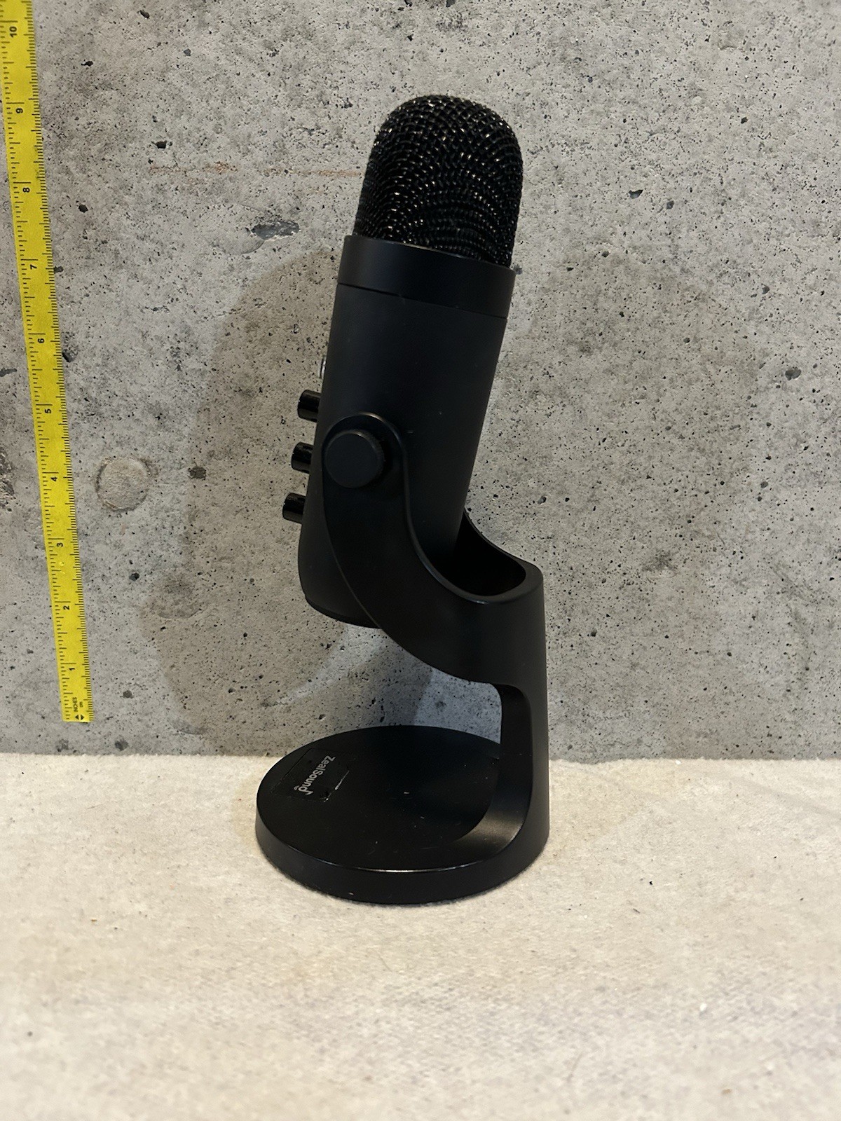Black ZealSound USB/Micro C Microphone for gaming & More
