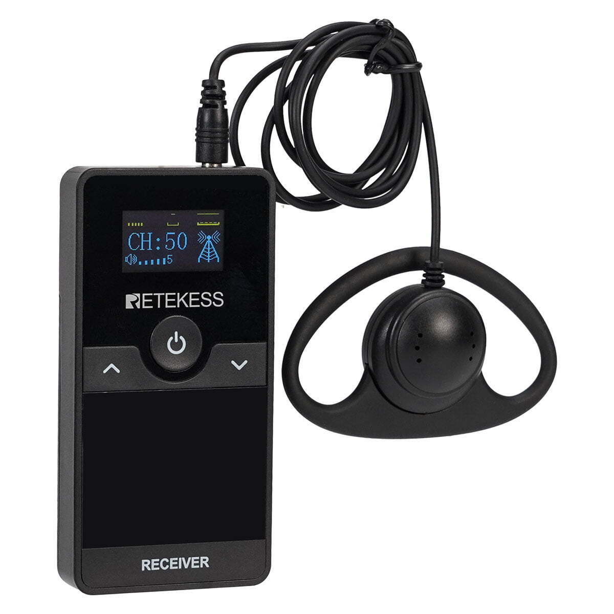 Retekess TT116R Tour Guide System UHF Receiver TT116T with Earphone Training